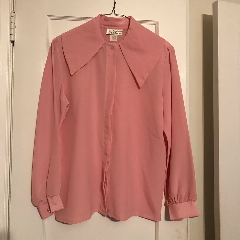 Cream Pink Dress Top Size 10